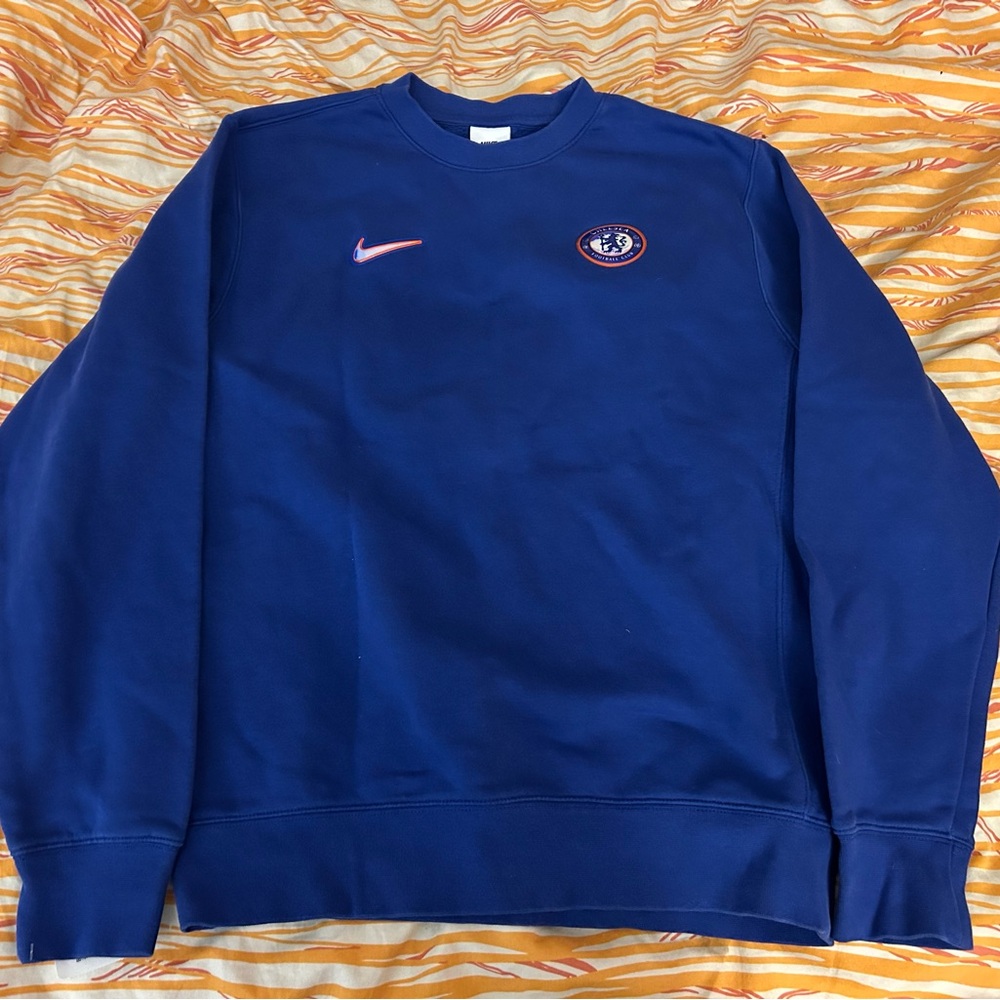 Nike 2024-25 Chelsea FC Crewneck Sweatshirt - Blue - Size “Men’s” Small